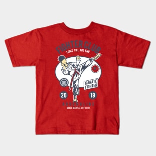 Karate Fighter Club Kids T-Shirt